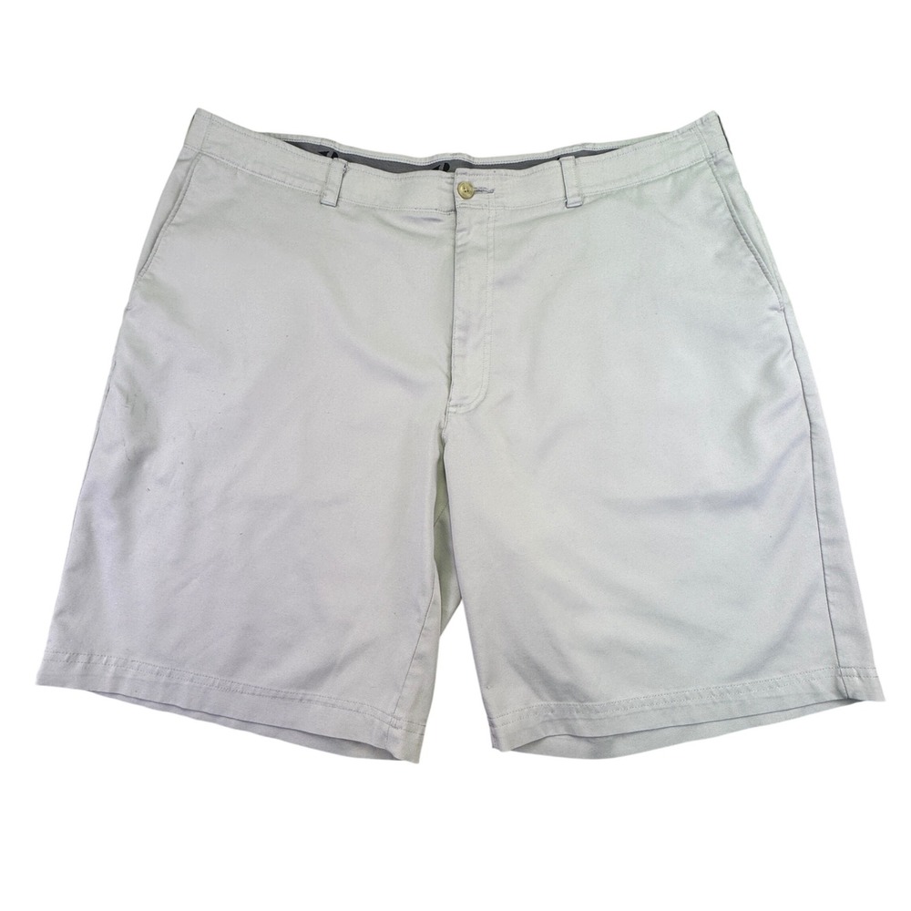 Grandslam Chino Shorts Men's Size 42 Golf Light Grey‎ Chino Flat Front Stretch